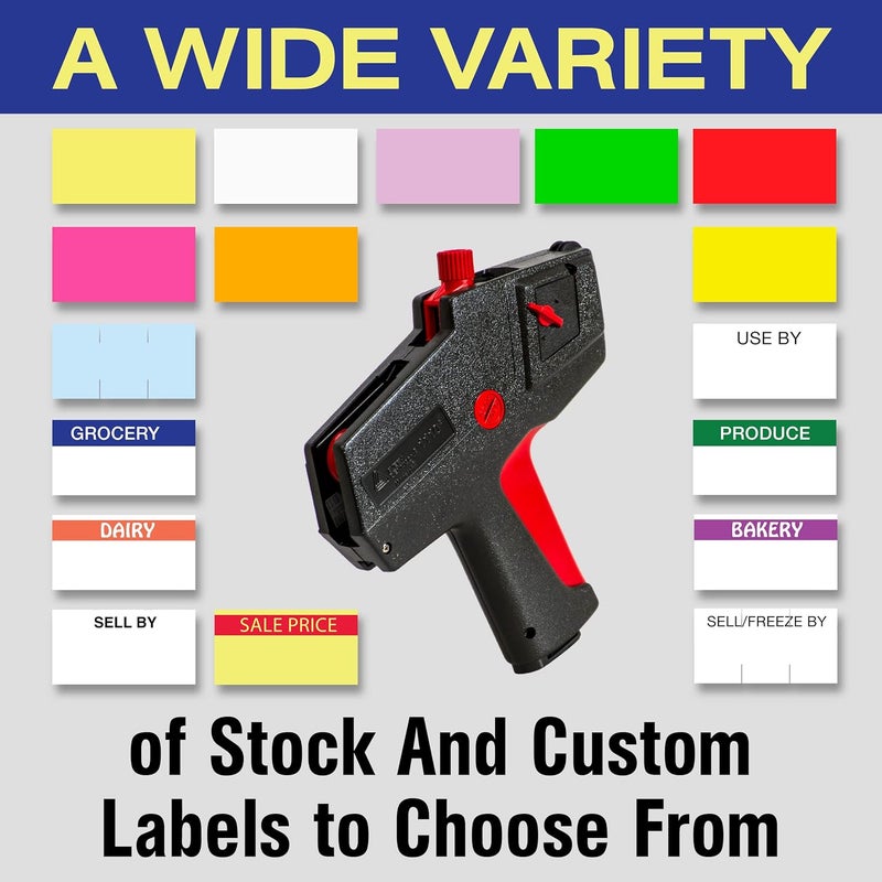 KENCO Labels by to Fit Monarch 1110 Price Gun – Made in The USA -Ink Rollers Included, Choose Your Color and Quantity (Bakery, 6 Sleeves 102,000 Labels) - Image 4